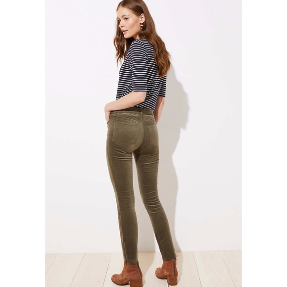 LOFT Pants - ANN TAYLOR MODERN ANKLE ZIP CORD SKINNY SZ 27/4P